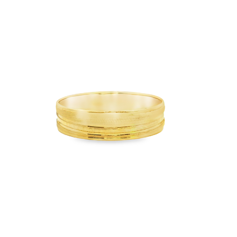 22K GOLD BAND 5.25MM SIZE 8.75