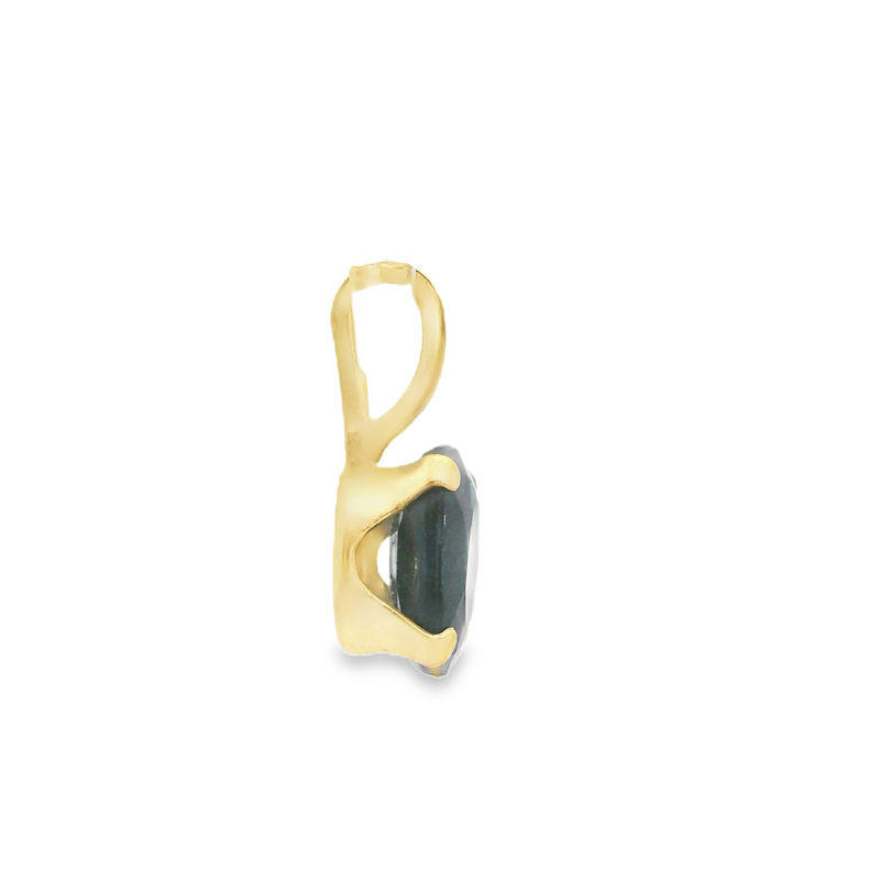 14K YG Sapphire Stud Earrings