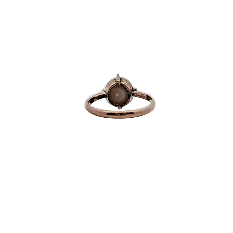 10K YG Pearl Ring