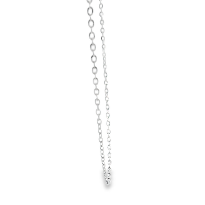 10K WG Diamond Cut Cable Chain 16"