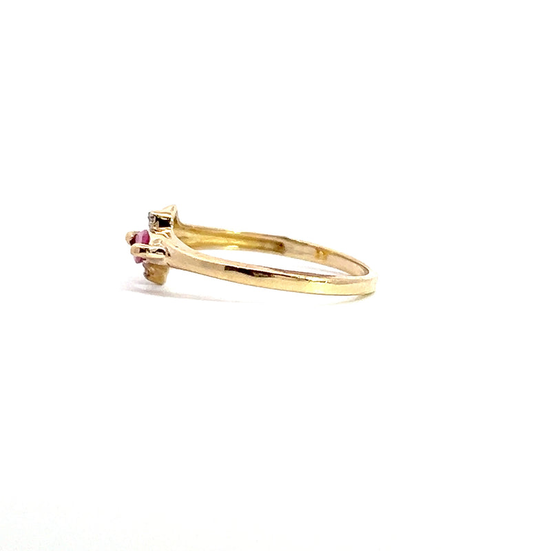 14K YG Ruby Ring