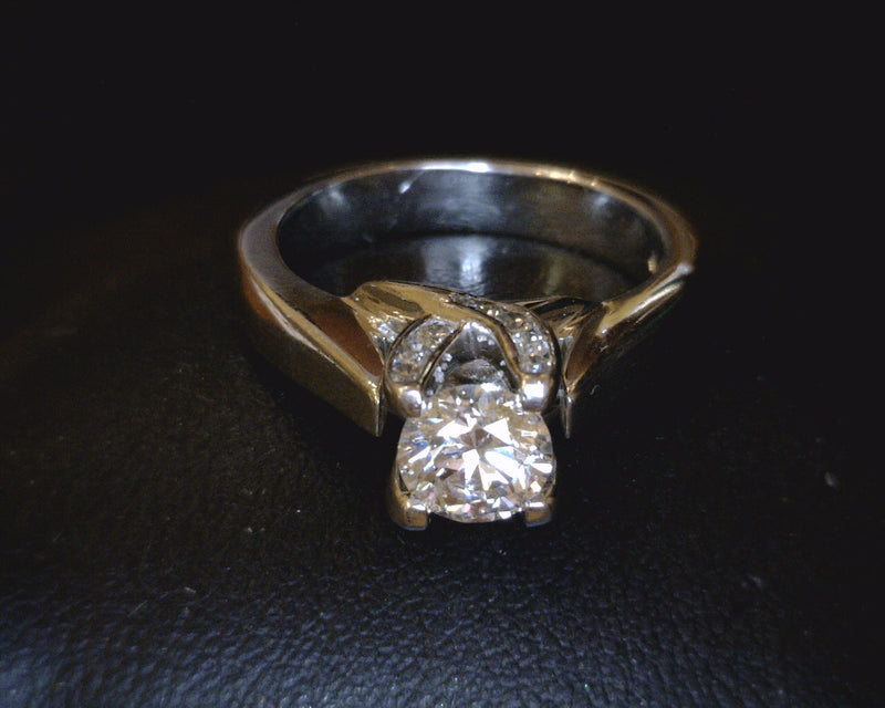 14K WG ENGAGEMENT RING