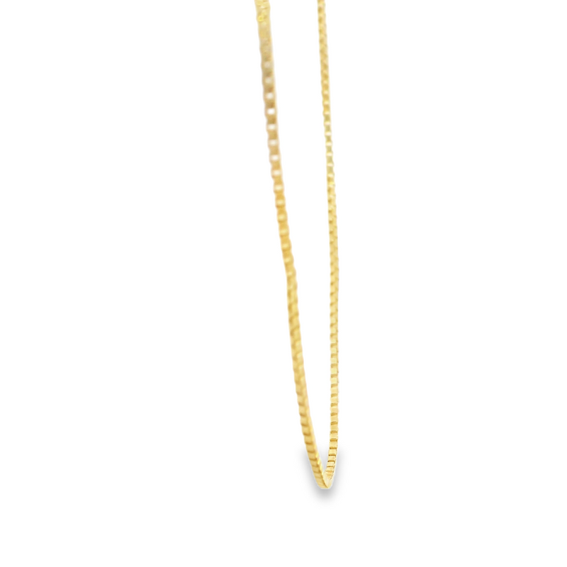 14K YG Box Chain 21"