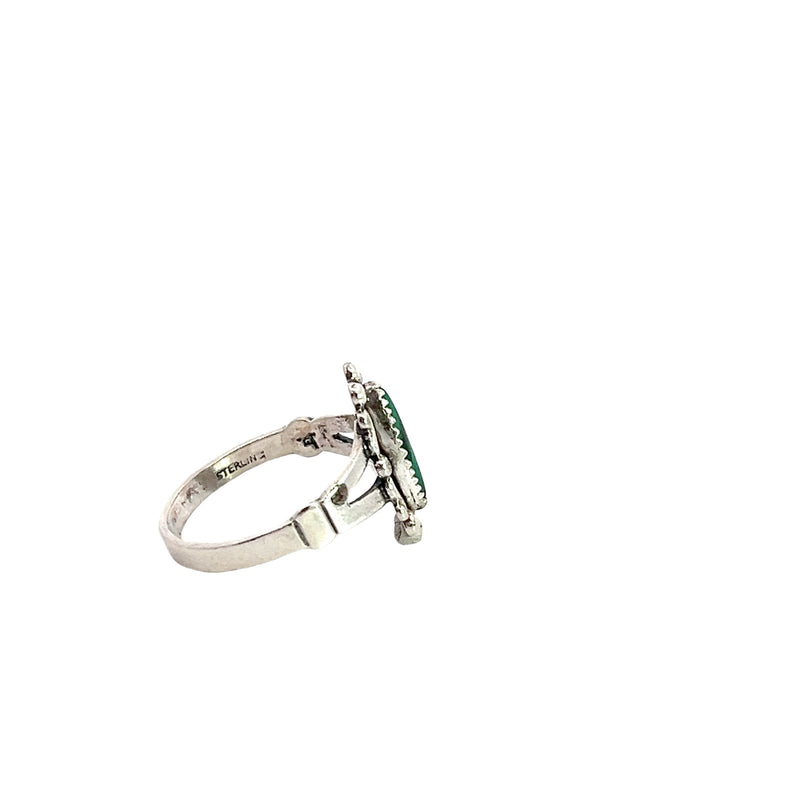 Sterling Silver Malachite Ring