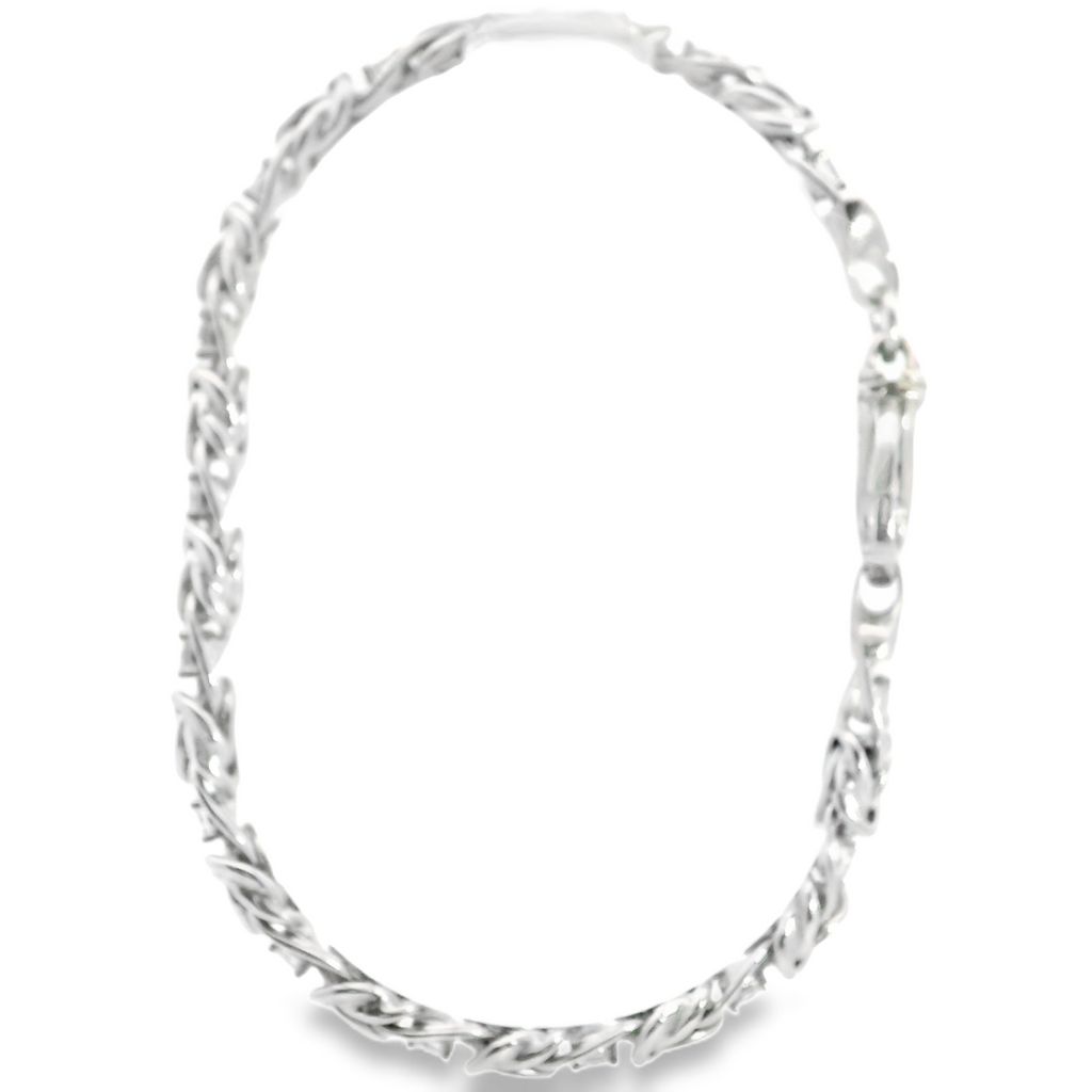 Sterling Silver CZ Bracelet 7.25"