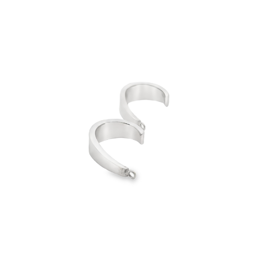 14K WG J Hook Earring Jackets