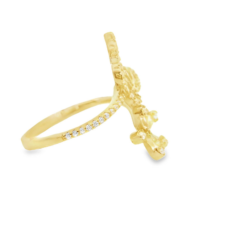 Gold Plated CZ Ring