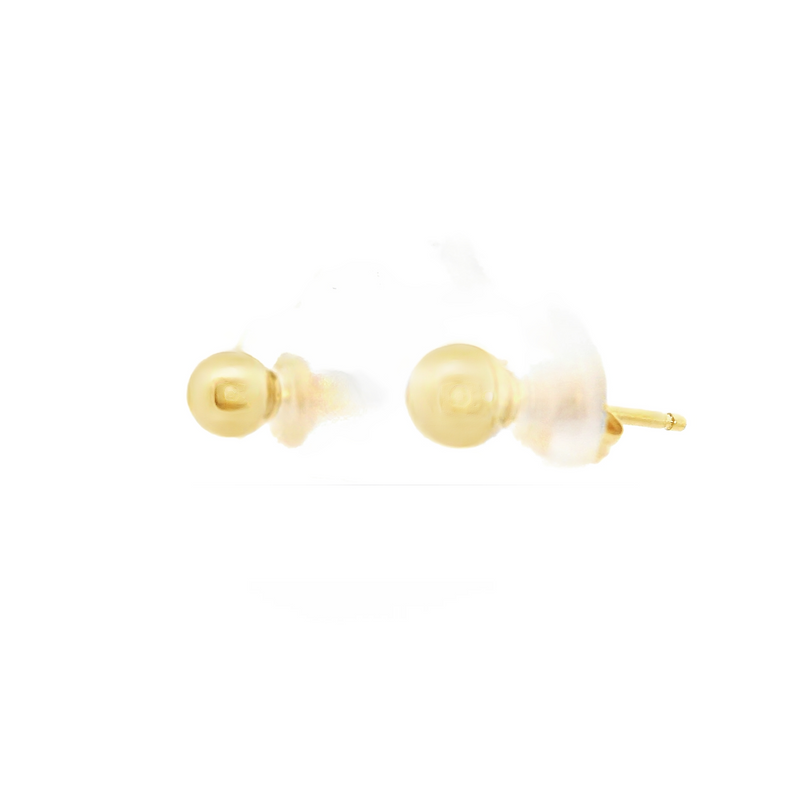 14K YG 4.0MM Ball Post Earrings