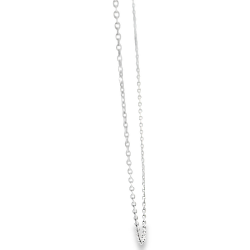 14K WG Diamond Cut Cable Chain 18"