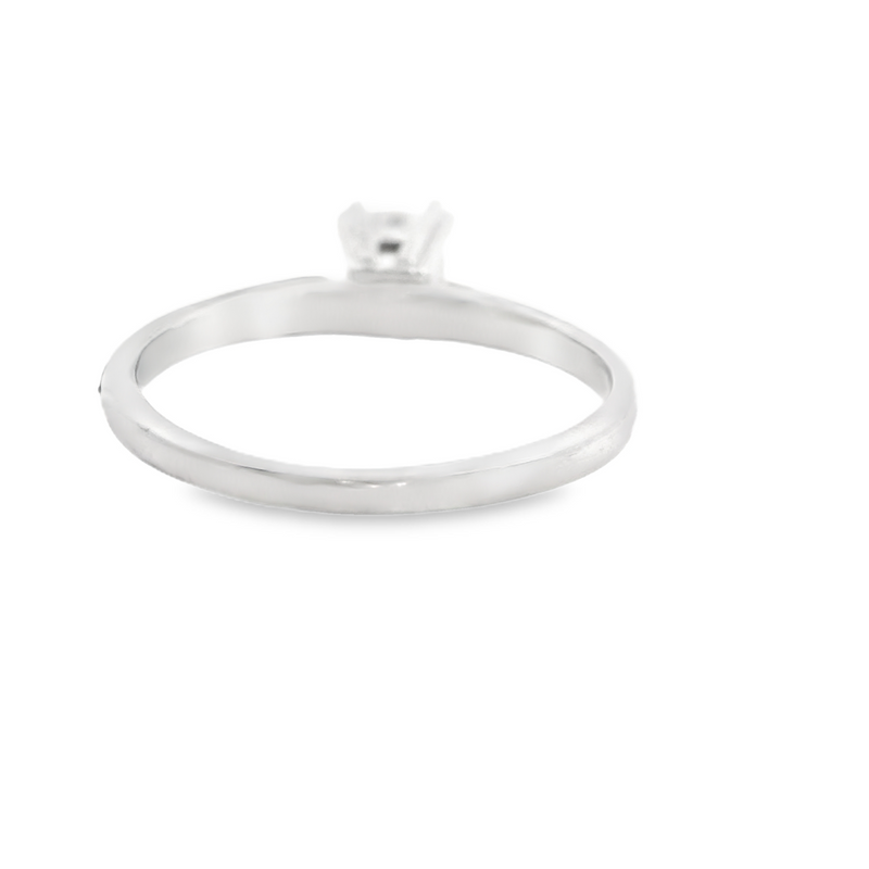 14K WG SOLITAIRE RING