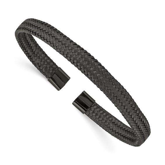 Black Plated Cuff Bracelet