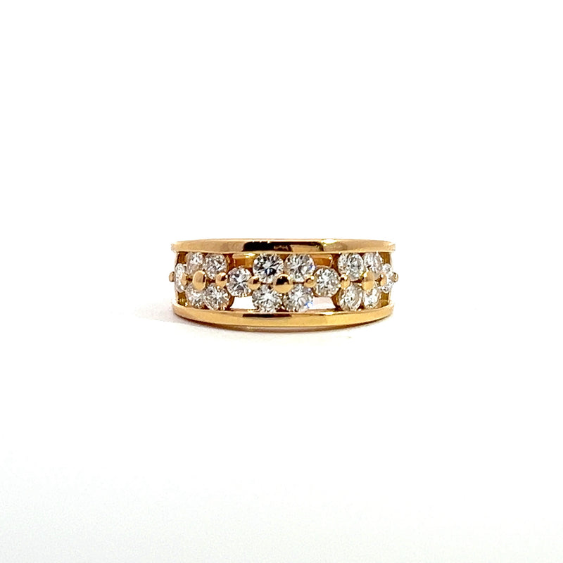 18K YG Diamond Fashion Ring