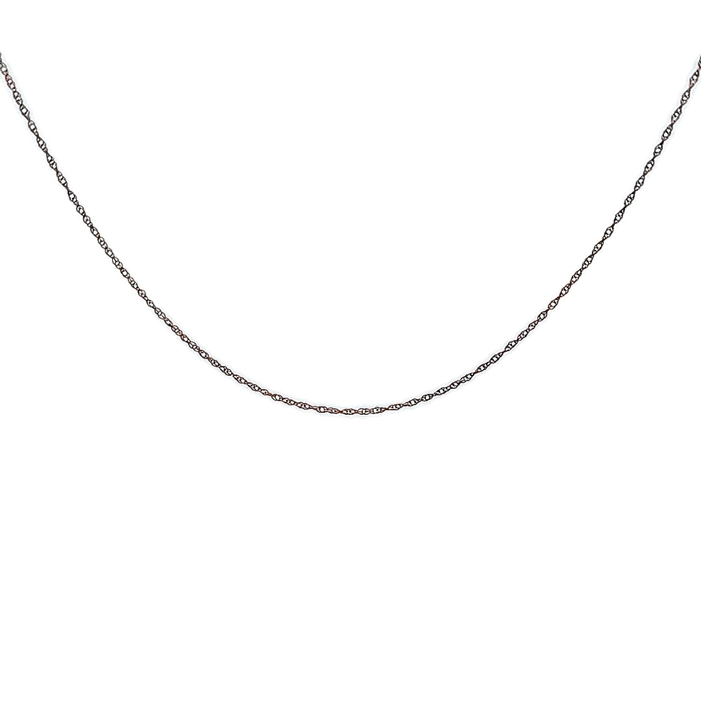 14K RG Loose Rope Chain 18"