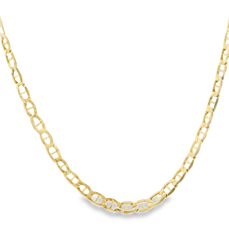 10K YG Anchor Link Chain 23"