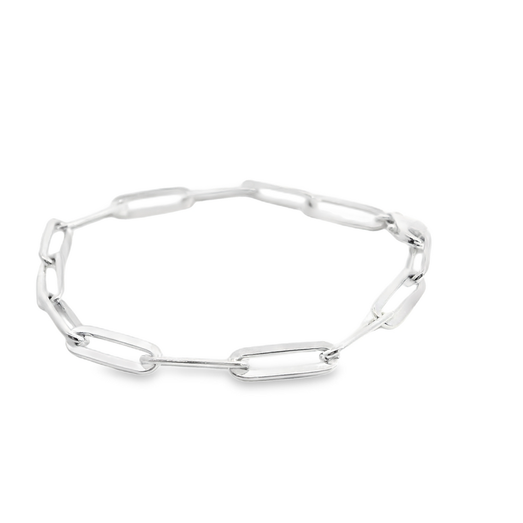 Sterling Silver Paperclip Bracelet