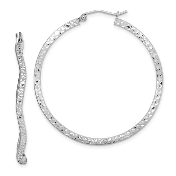 Sterling Silver Wavy Earrings
