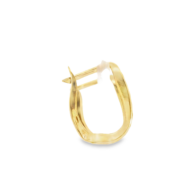 14K YG Hoop Earings