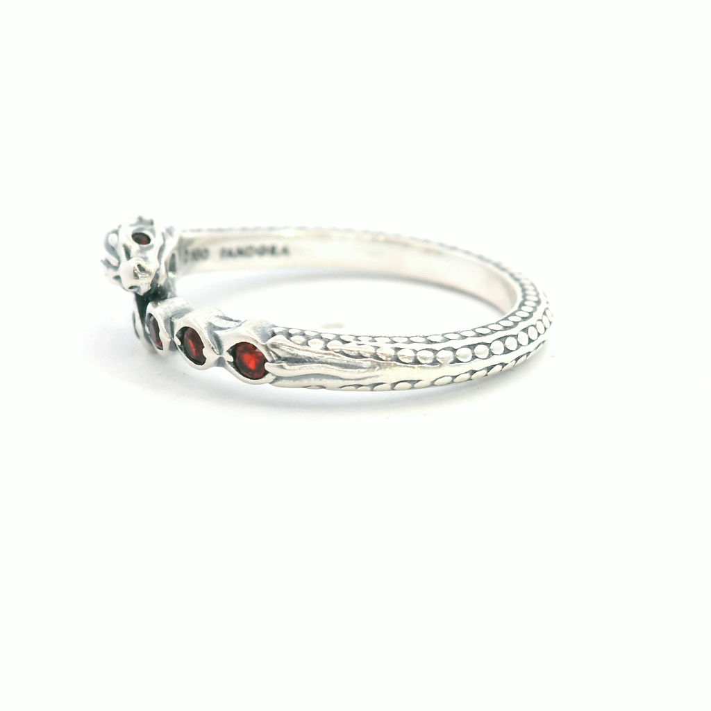 Pandora Game of Thrones Red CZ Dragon Ring Size 7.75