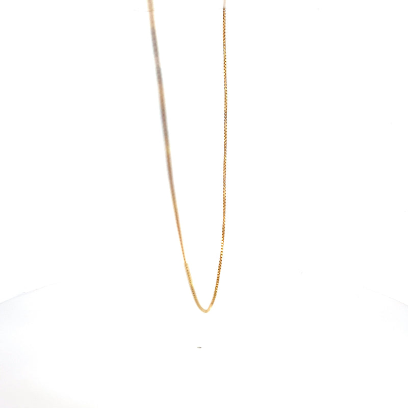 14K YG Box Chain