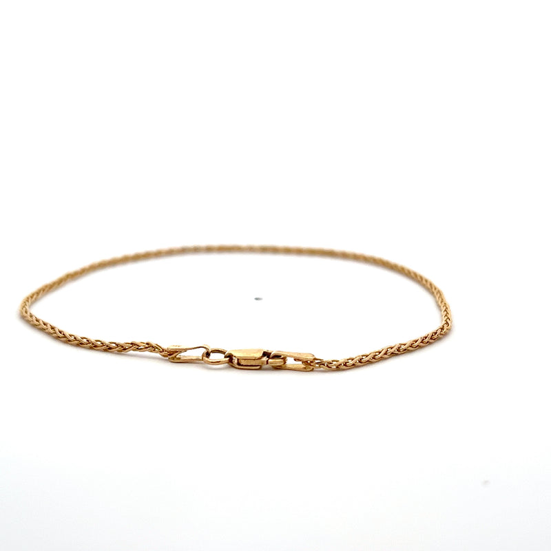 14K YG SPIGA BRACELET 7.75" 2.