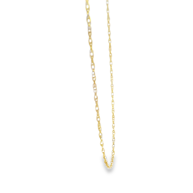 14K YG Loose Rope Chain 19"
