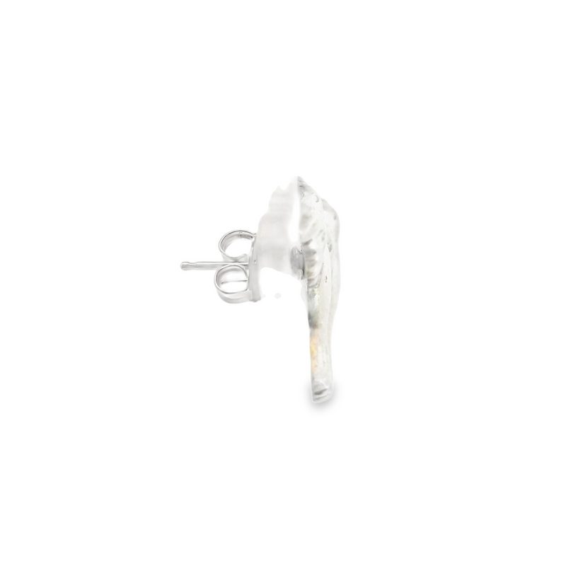 Sterling Silver Bird Stud Earrings