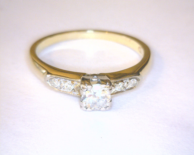 14K YG ENGAGEMENT RING