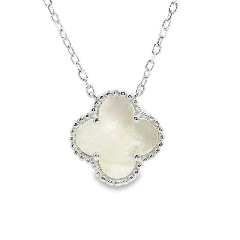 Sterling Silver Mother of Pearl Necklace