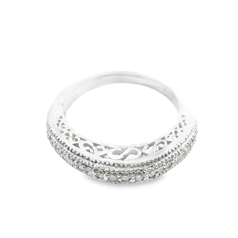 14K WG DIAMOND BAND