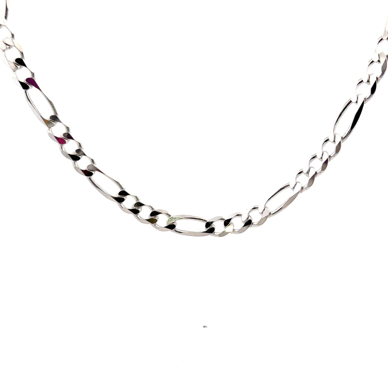 Sterling Silver 24" Figaro Chain