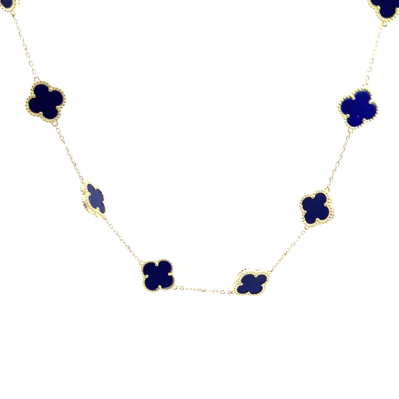 Gold Plated Lapis Necklace