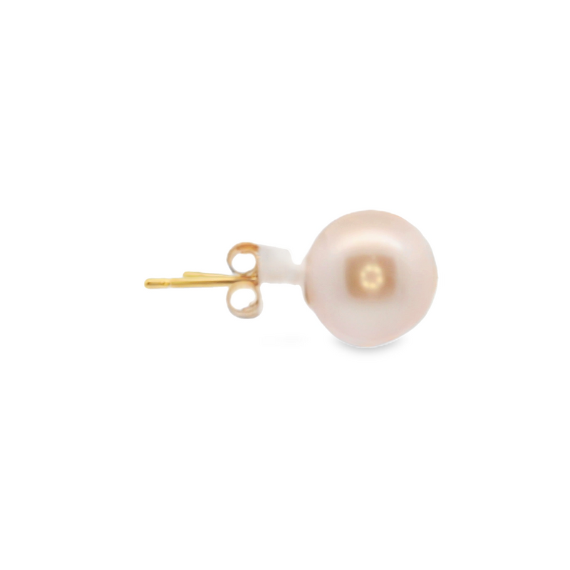 14K YG Pearl Studs