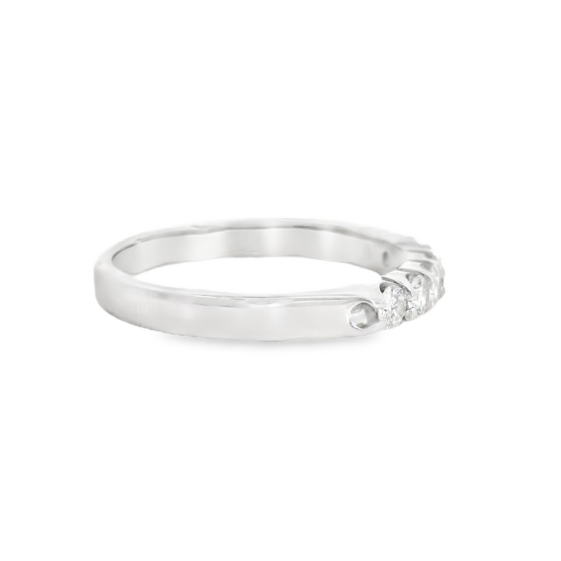 14K WG Diamond Wedding Band