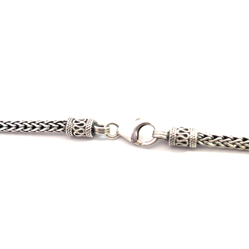 Sterling Silver 20" Wide Wheat Chain