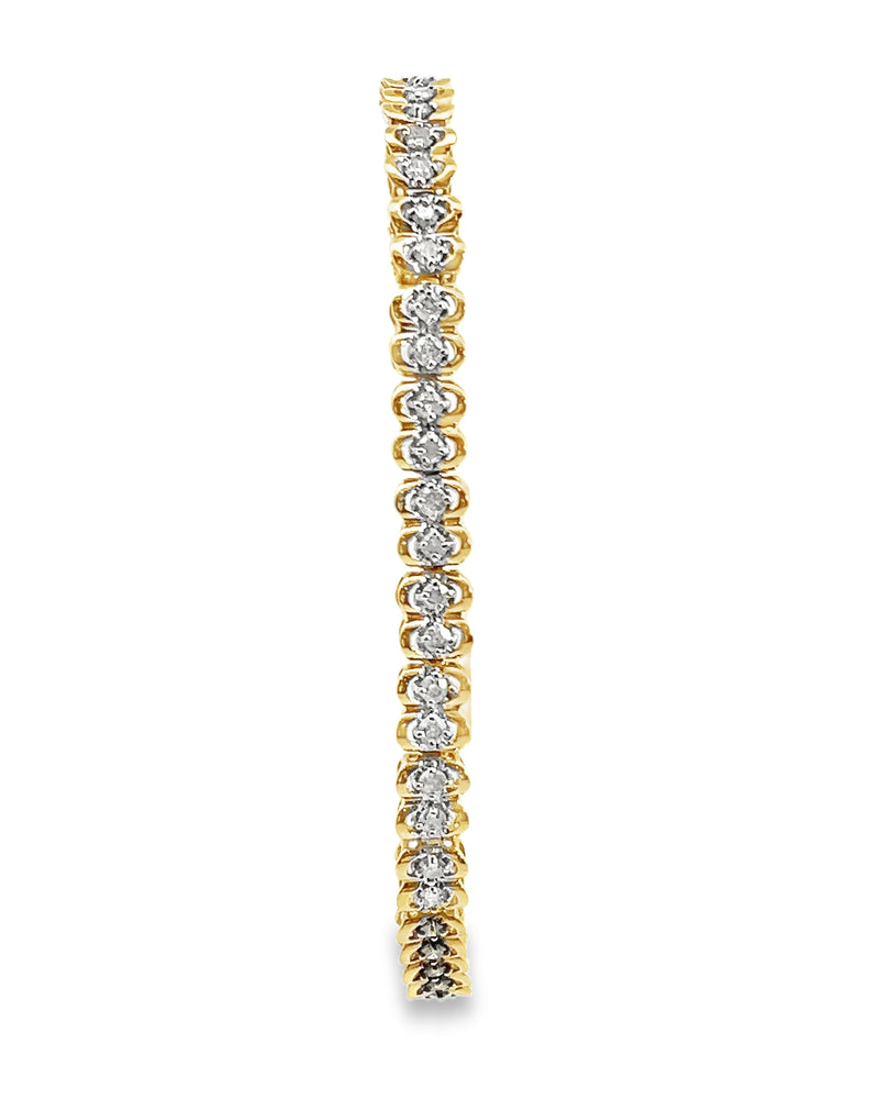 14K YG Diamond Tennis Bracelet