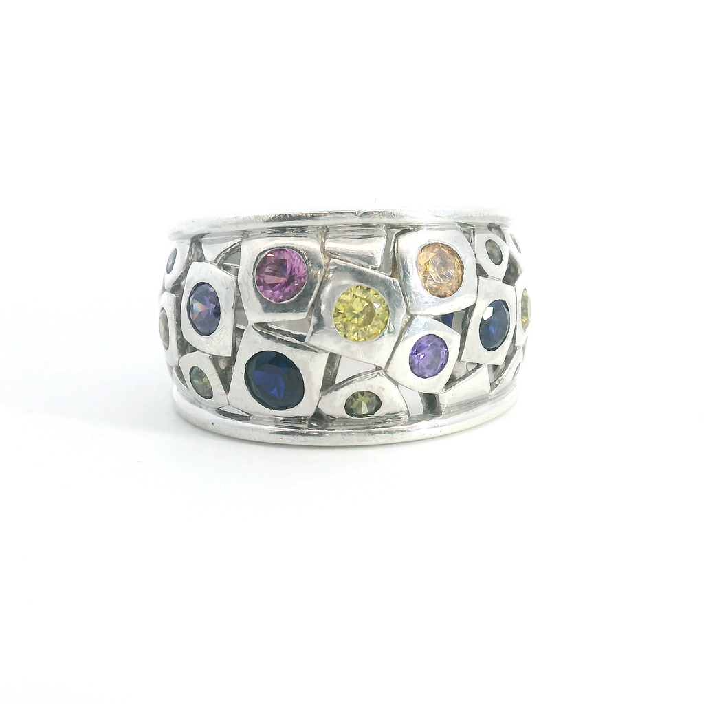 Sterling Silver Belle Etoile Byzantine Gemstone Ring