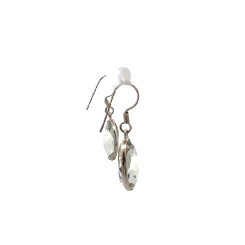 Sterling Silver Prasiolite Earrings