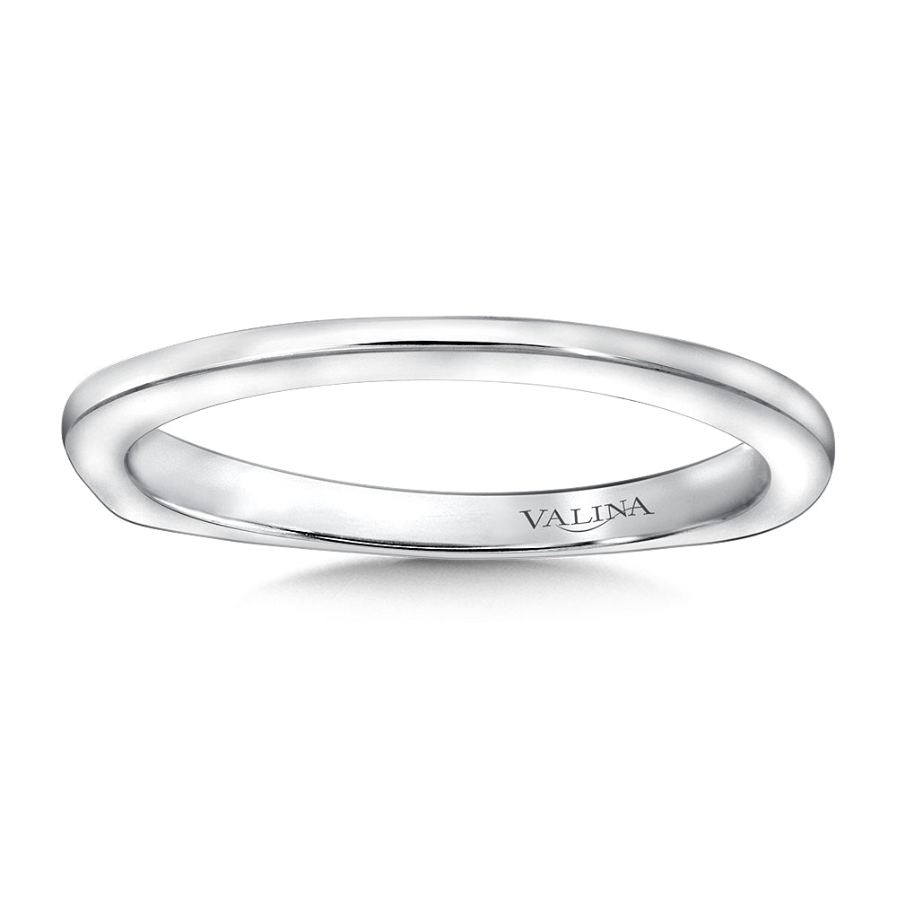 14K WG WEDDING BAND 0.01 CT TW