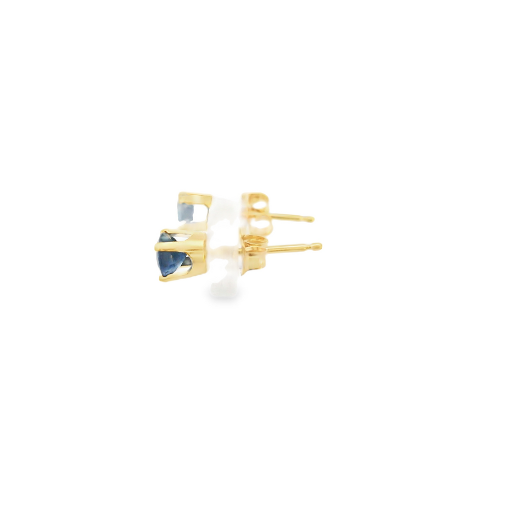14K YG Sapphire Earrings