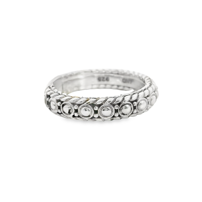Sterling Silver Bead Style Band Size 7