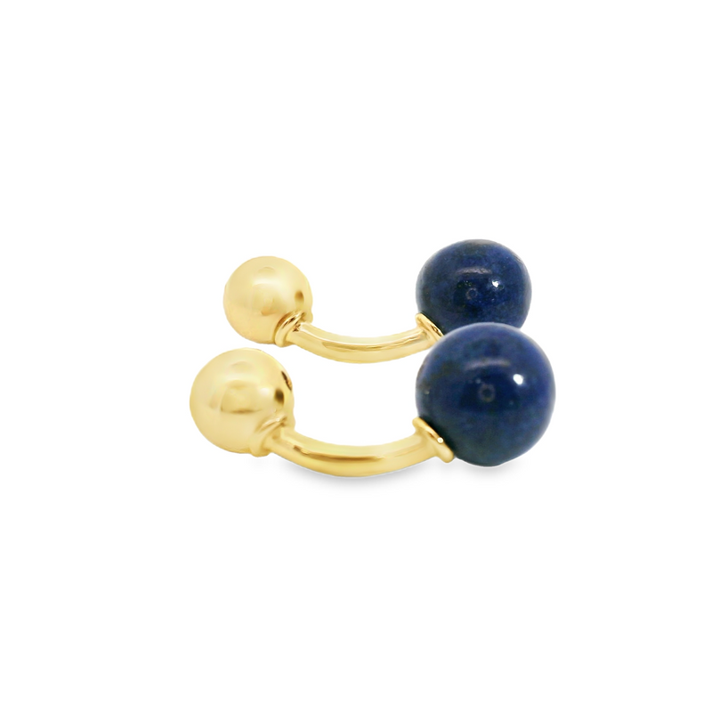 Tiffany & Co 14K YG Lapis Cufflinks