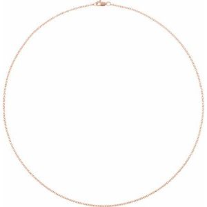 Rose Gold Filled 18" Cable Chain