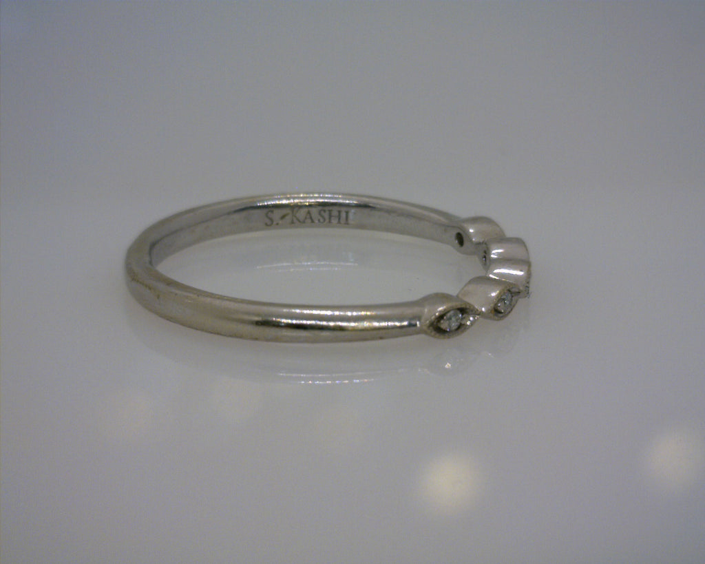 14K WG DIAMOND WEDDING BAND