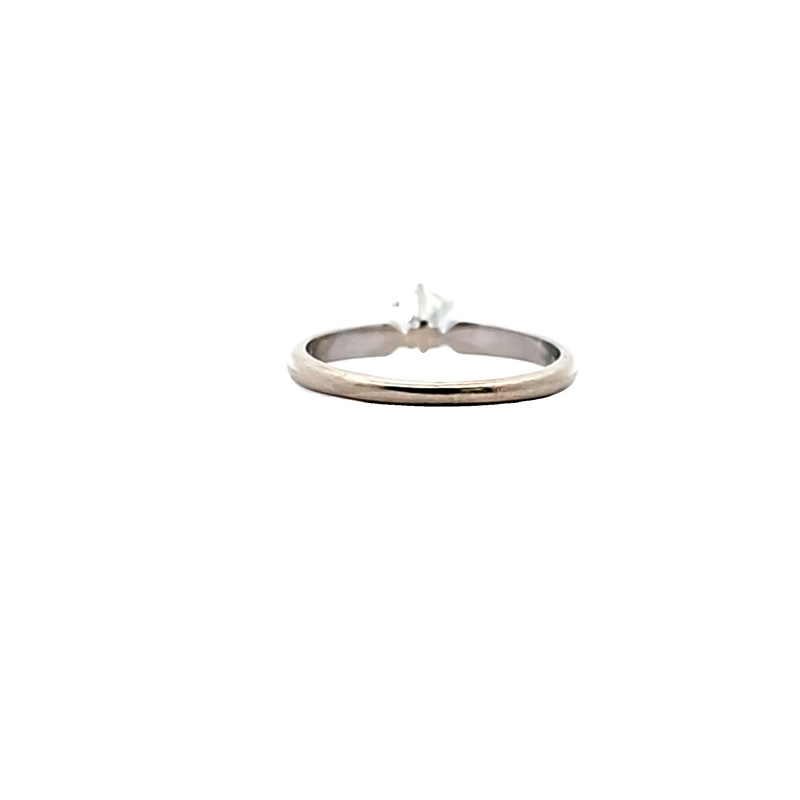 14K WG Solitaire Ring Size 6