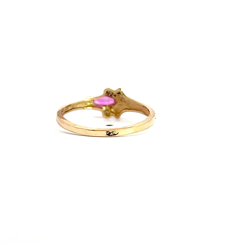 14K YG Ruby Ring