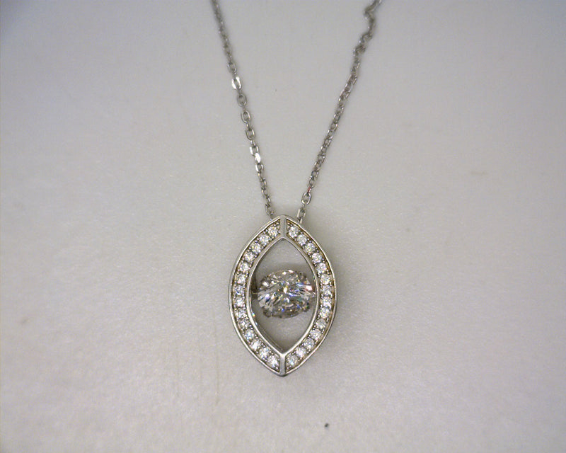 Sterling SIlver Swarovski CZ Pendant