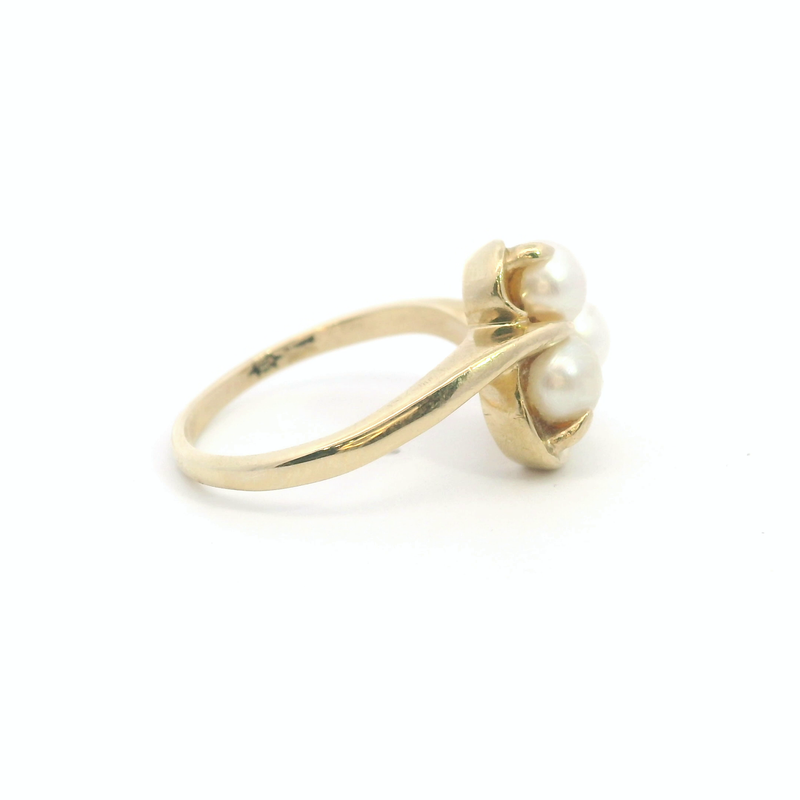 14K YG Pearl Ring