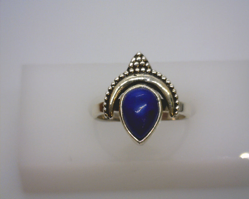 STERLING SILVER LAPIS RING SIZ