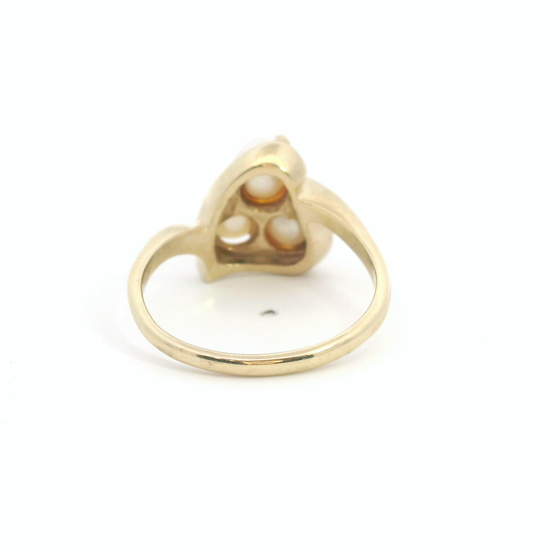 14K YG Pearl Ring