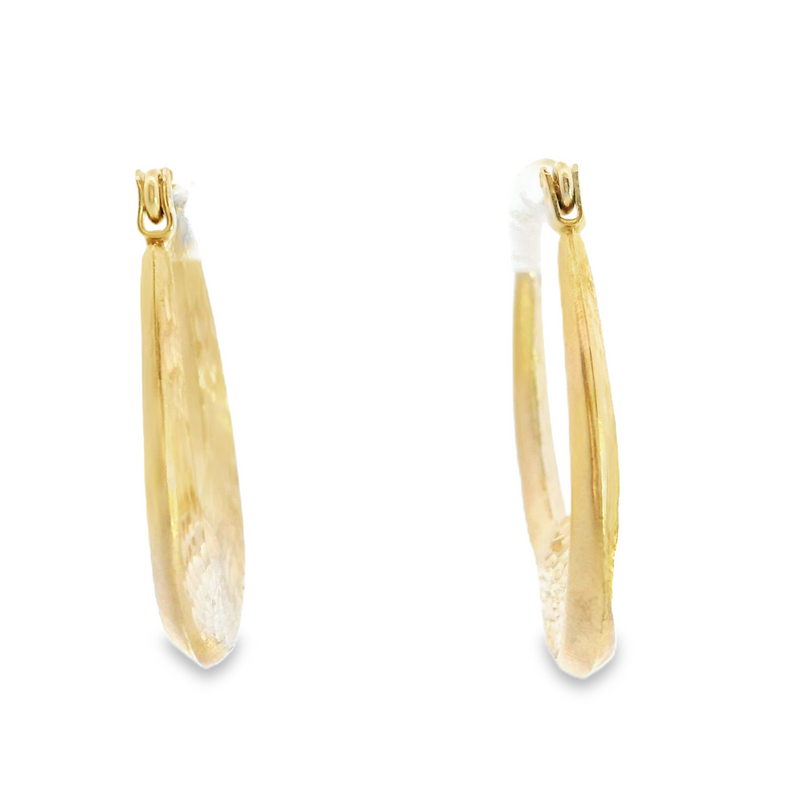 14K YG Hoop Earings